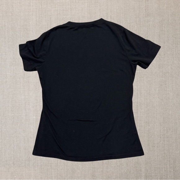 Black t-shirt with New York and American Flag printed on front by Zaful - Picture 2 of 2